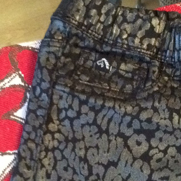 Girls Jordache Jeggings Black/Grey - Picture 2 of 6